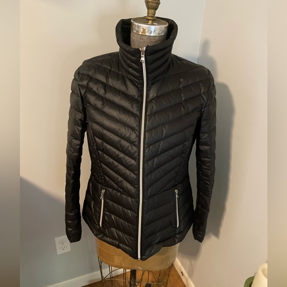 Kenneth Cole Reaction Black Quilted Puffer Jacket